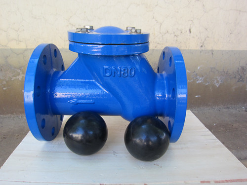 球型污水止回閥正面 球型污水止回閥正面